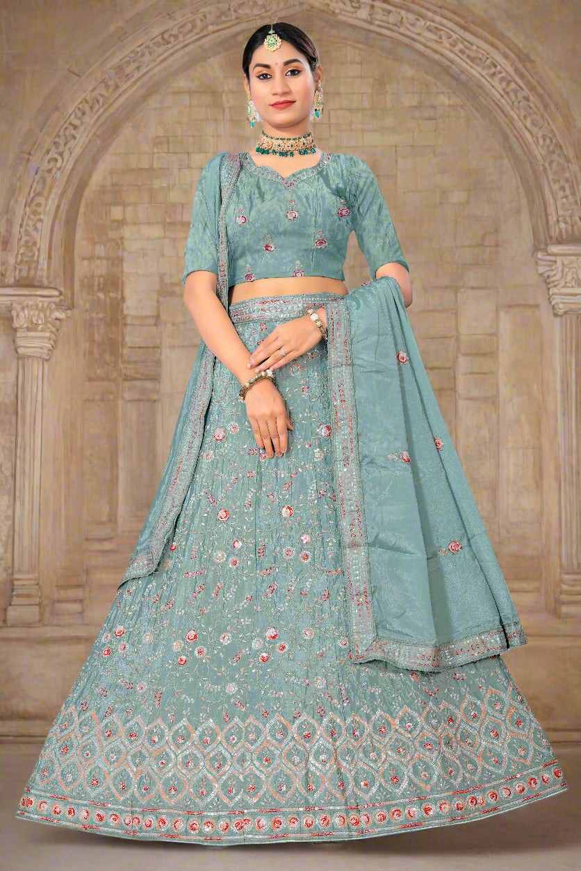 multi dual sequin lehengha choli