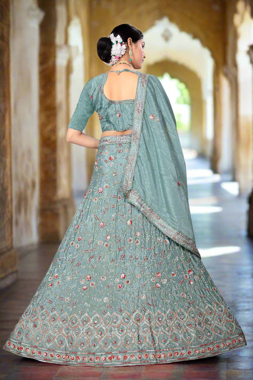 multi dual sequin lehengha choli