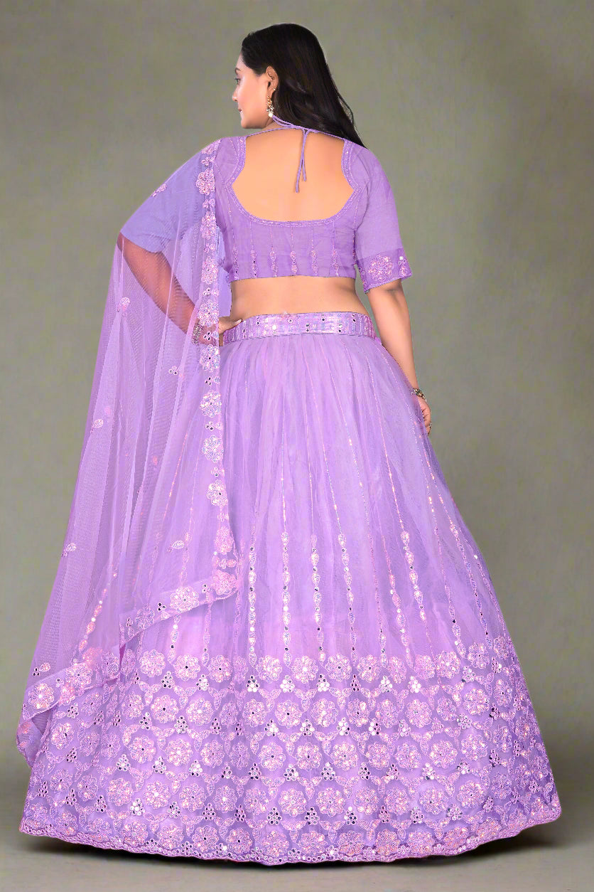 Statement Lehenga Choli with Bold Embroidery