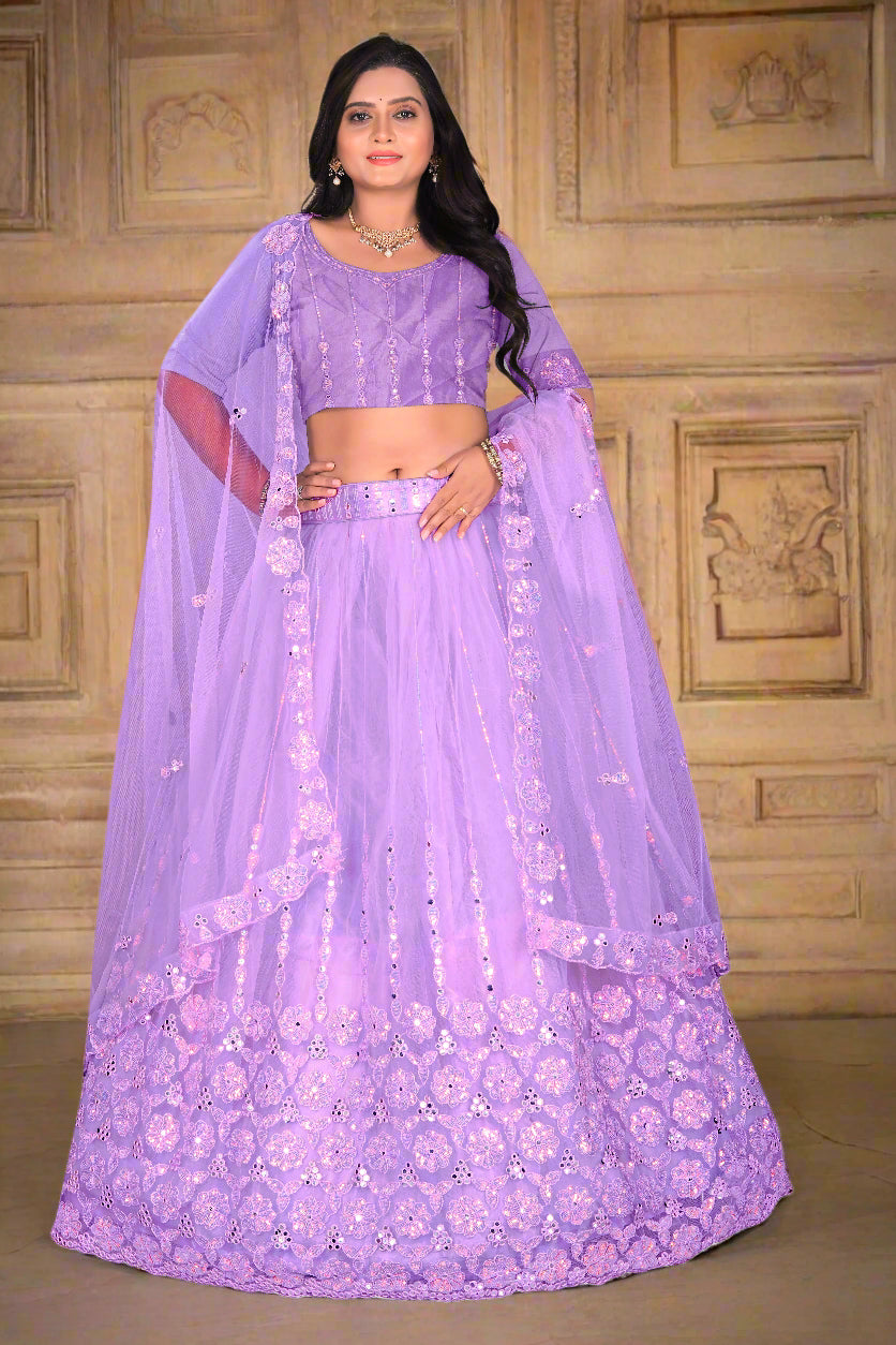 Statement Lehenga Choli with Bold Embroidery