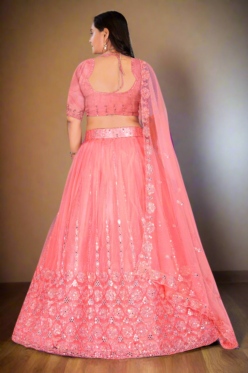 Statement Lehenga Choli with Bold Embroidery